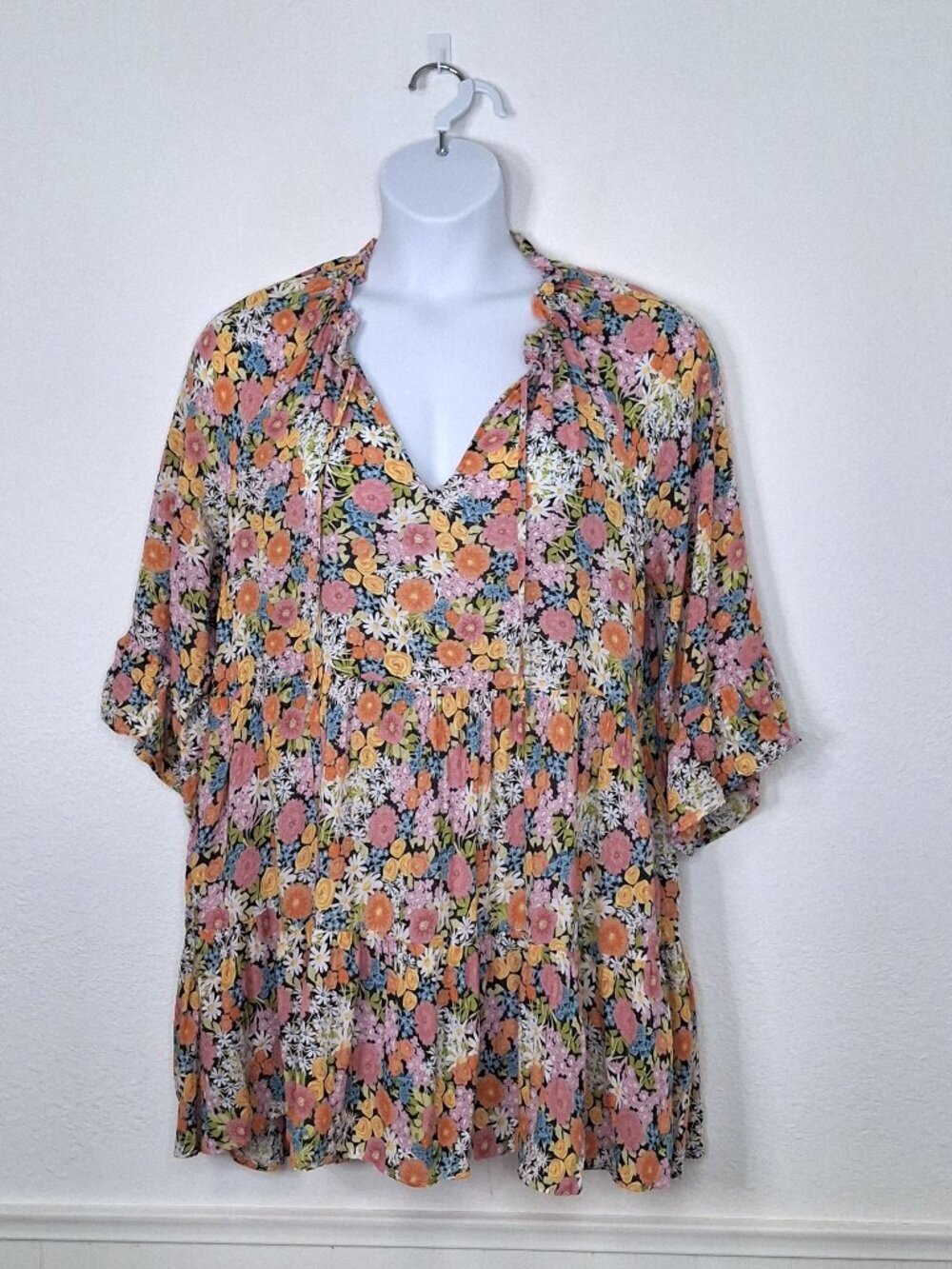 Show Me Your MuMu Floral Dress Sz L Viola Babydoll Cottagecore Whimsygoth Boho